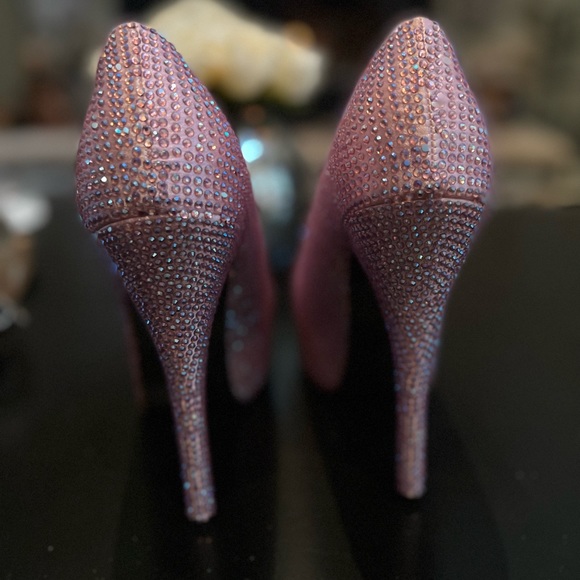 Bordello pink crystal teaser heels - Picture 2 of 4